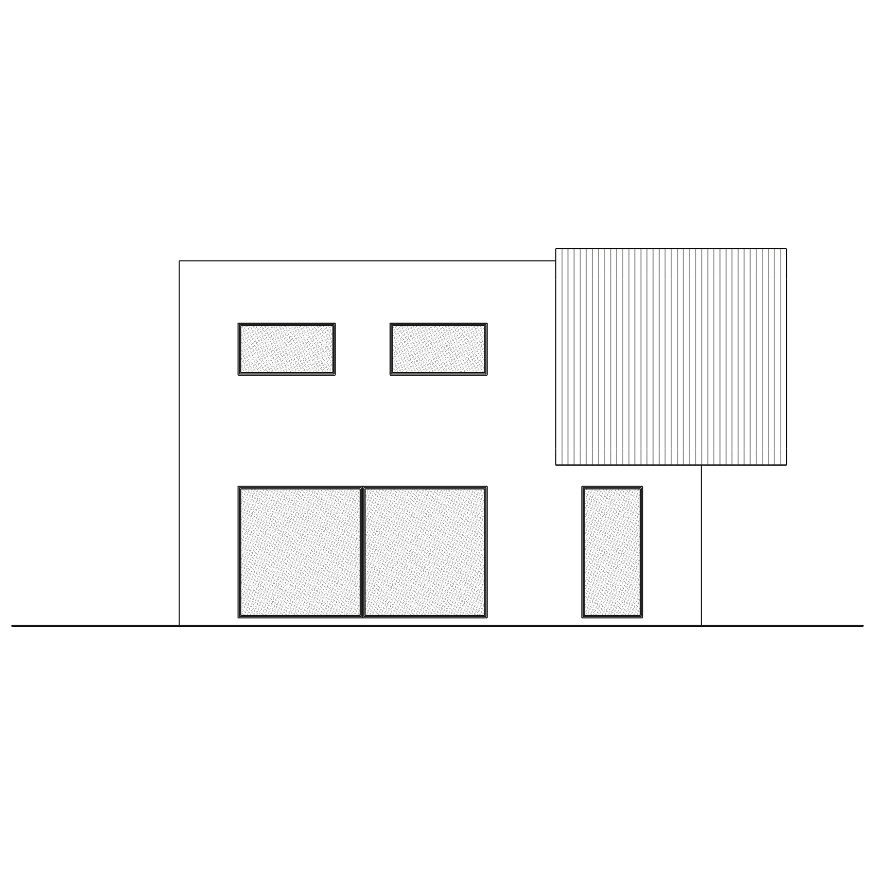 Inspiration Elyssia Plan façade arrière