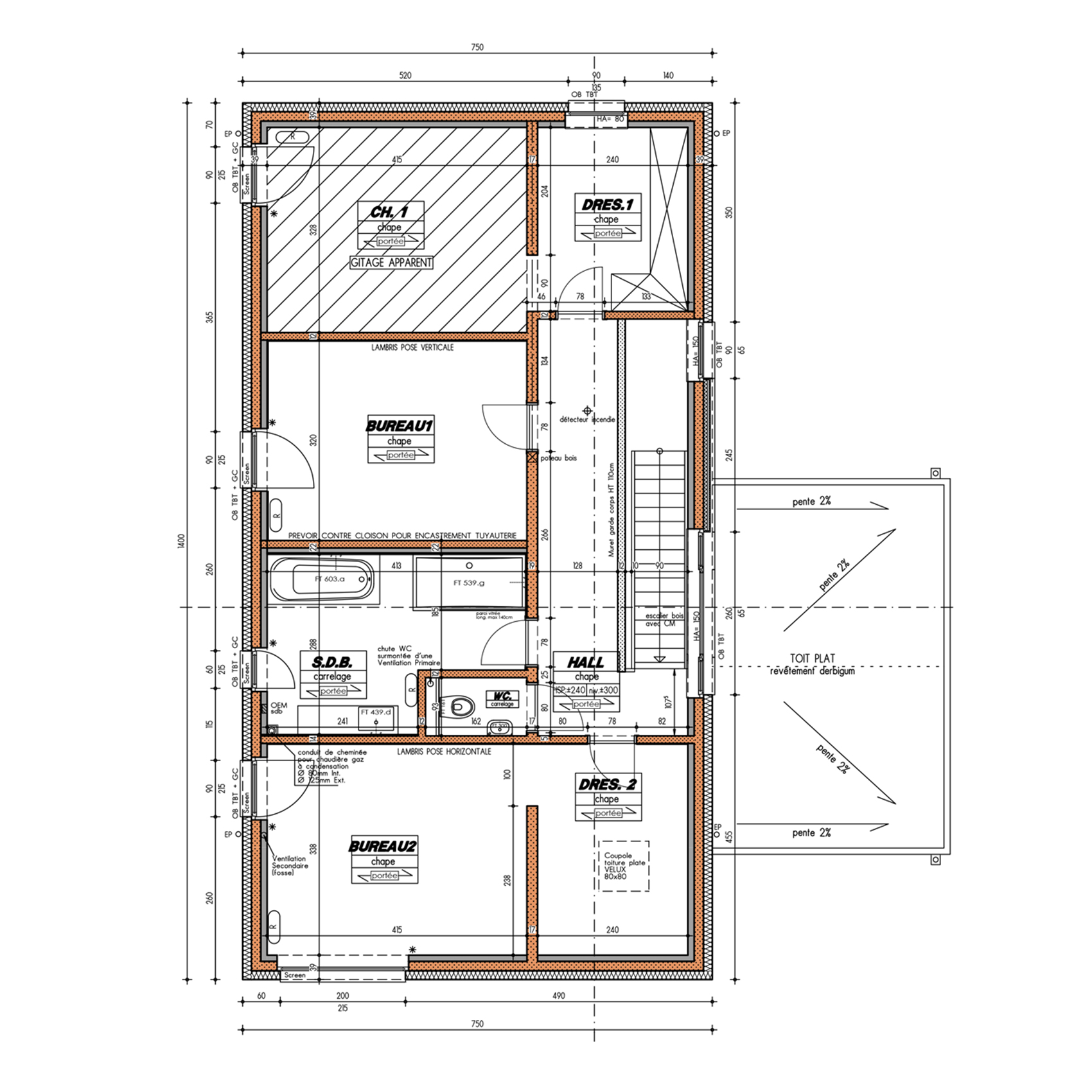 Inspiration Ondéa Plan étage