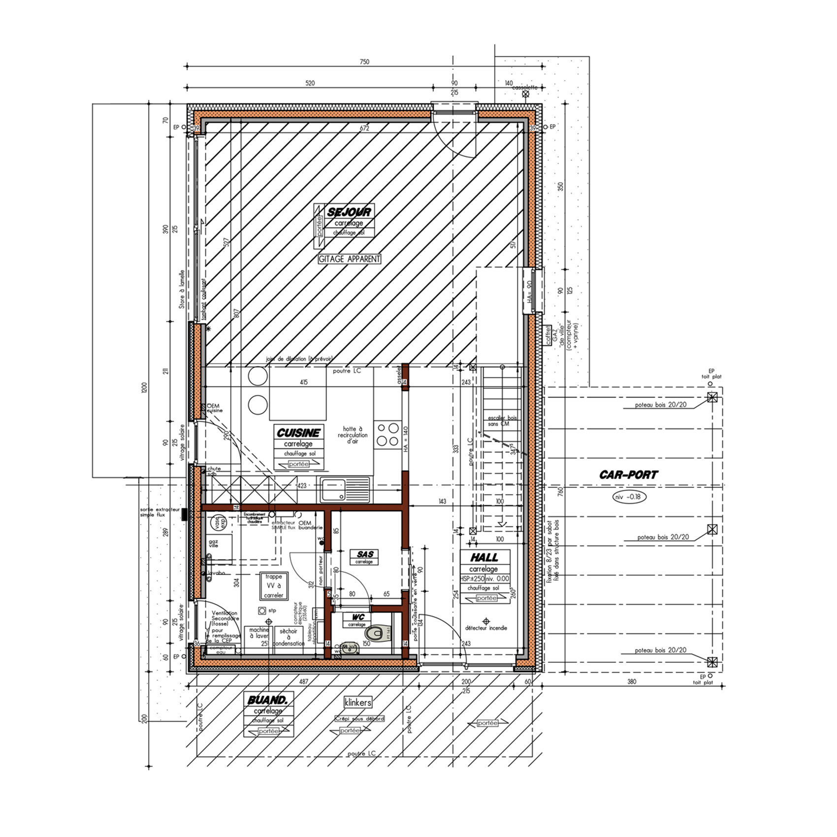 Inspiration Ondéa Plan rez-de-chaussée
