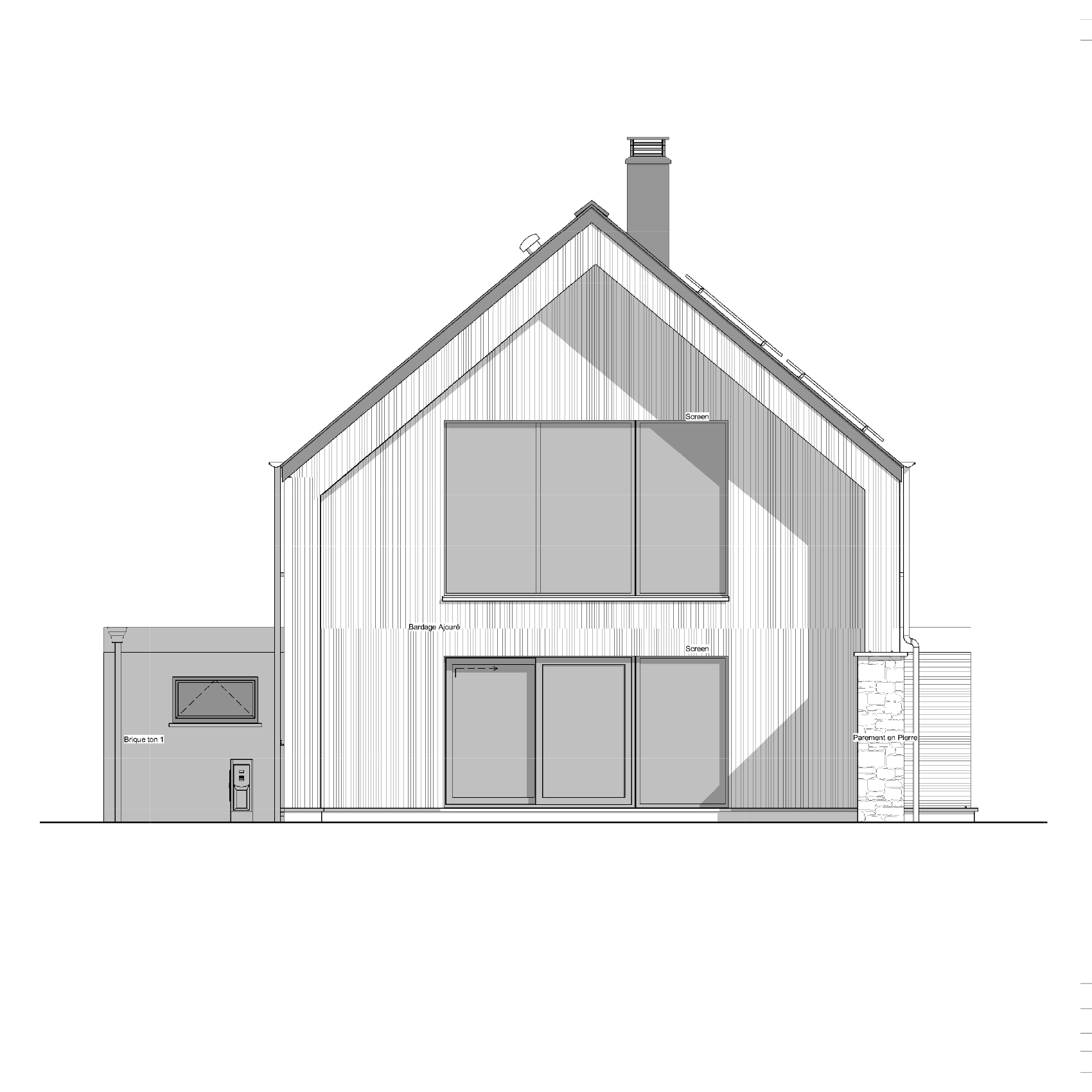 Inspiration Aubéole Plan pignon gauche