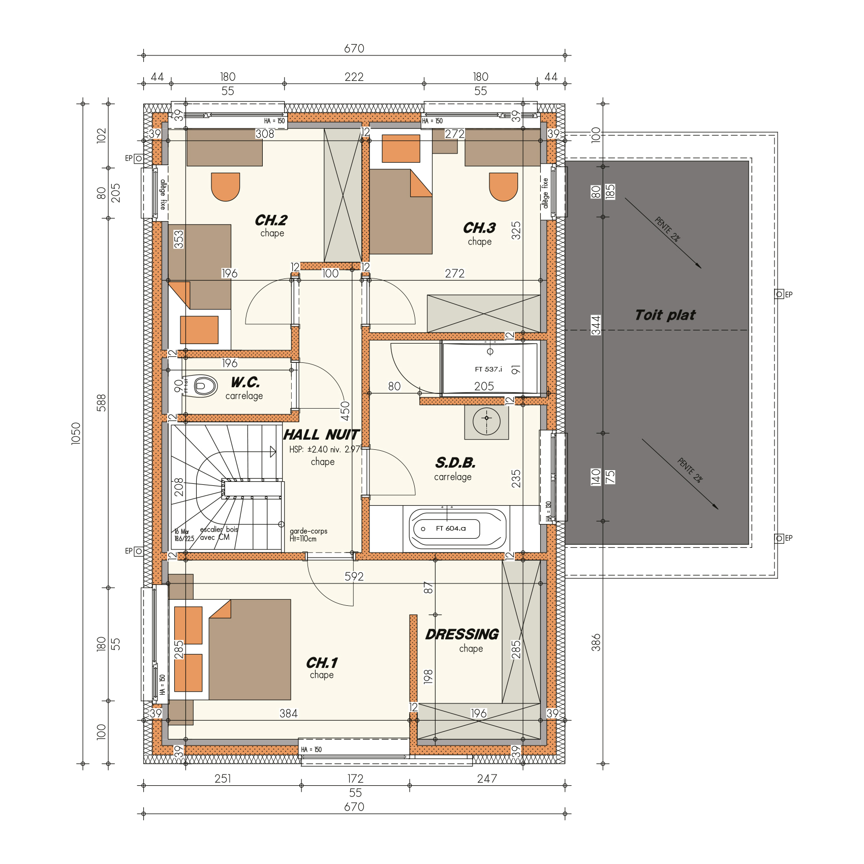 Inspiration Elyora Plan étage