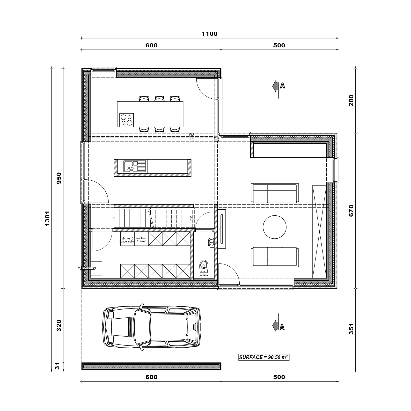 Inspiration Evanéa Plan rez-de-chaussée