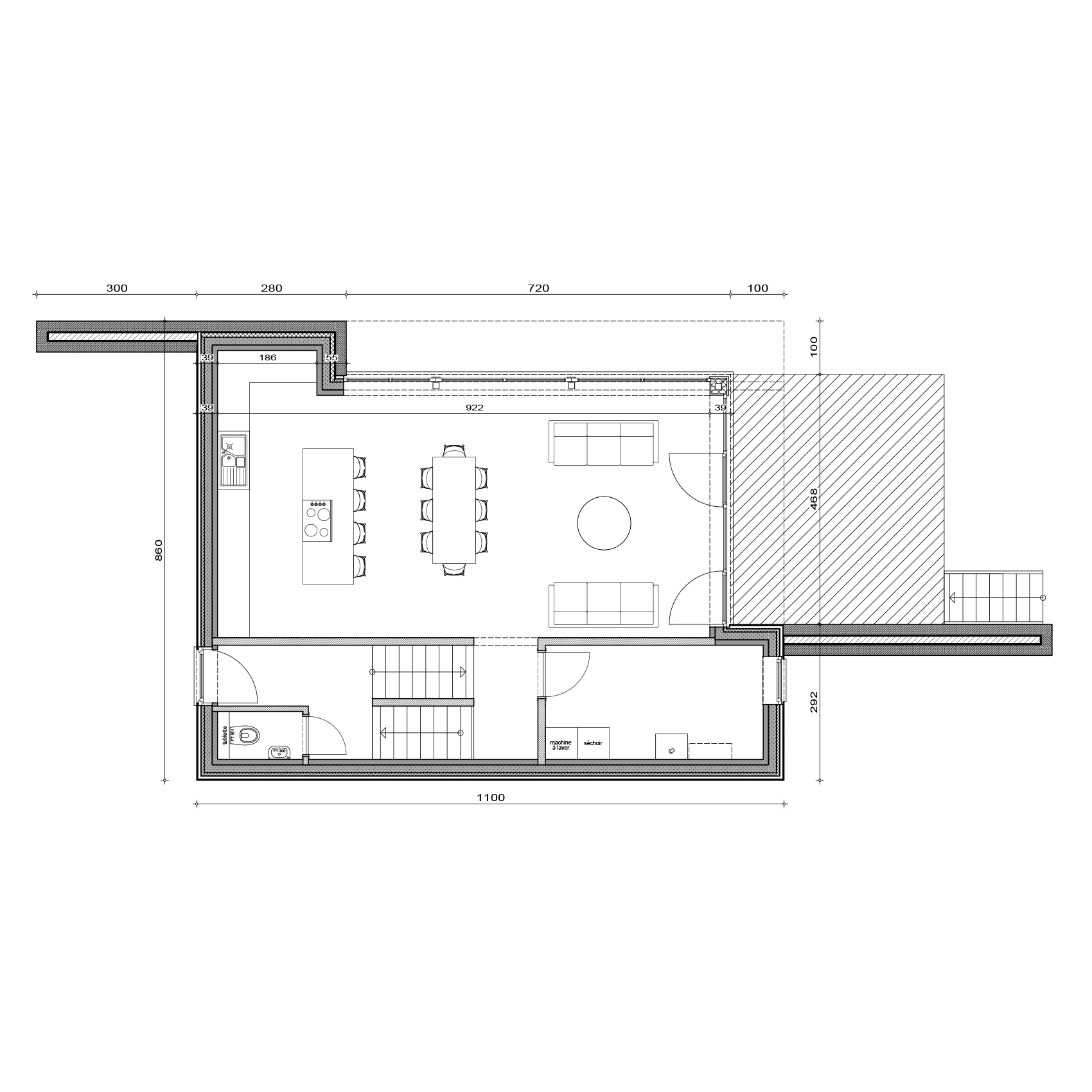 Inspiration Luméa Plan rez-de-chaussée