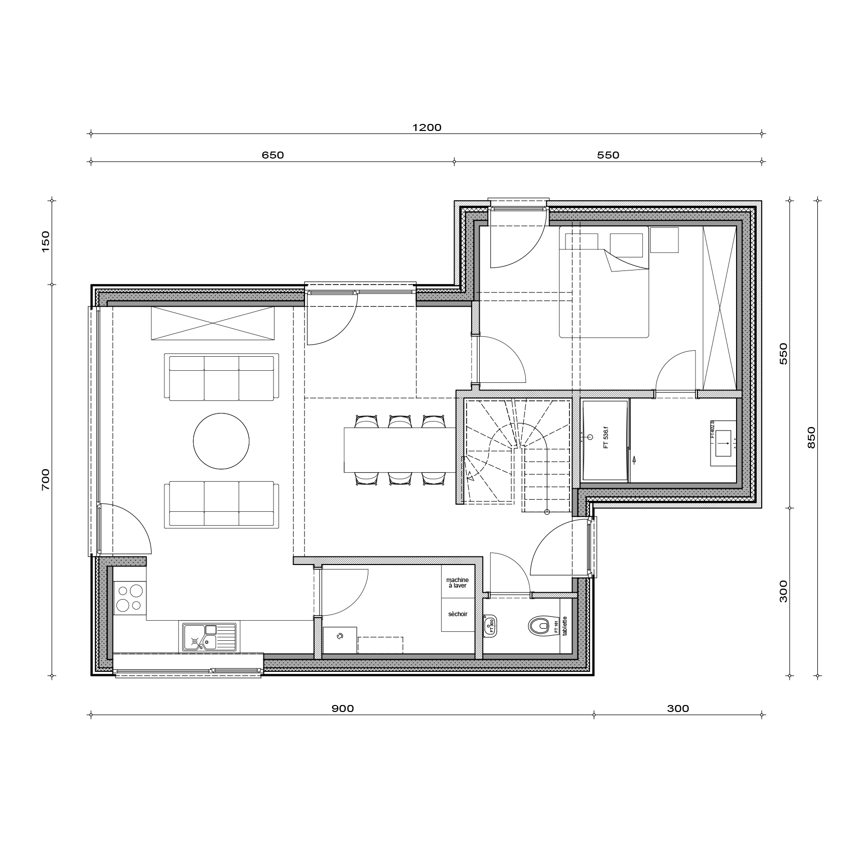 Inspiration Néora Plan rez-de-chaussée