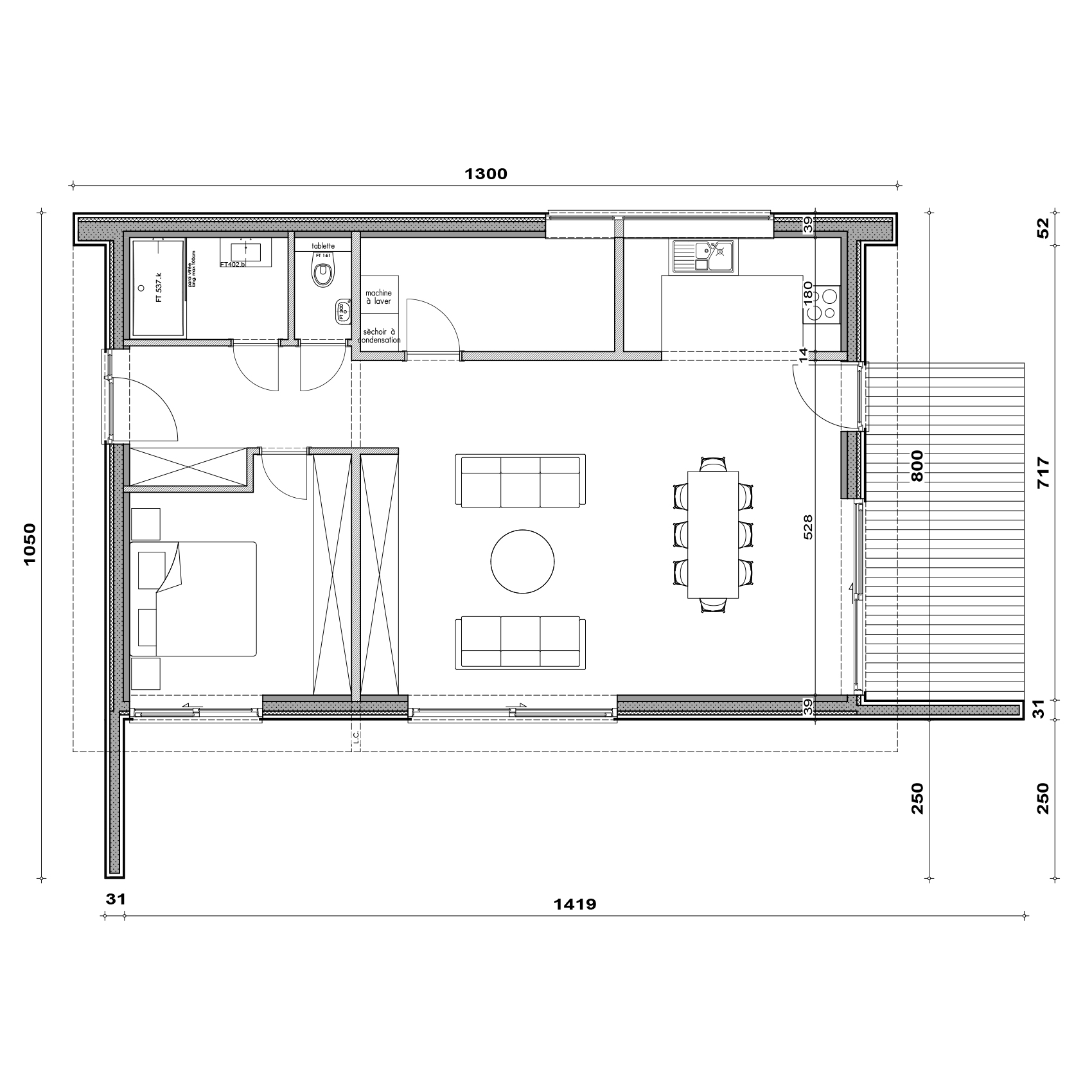 Inspiration Orévia Plan rez-de-chaussée