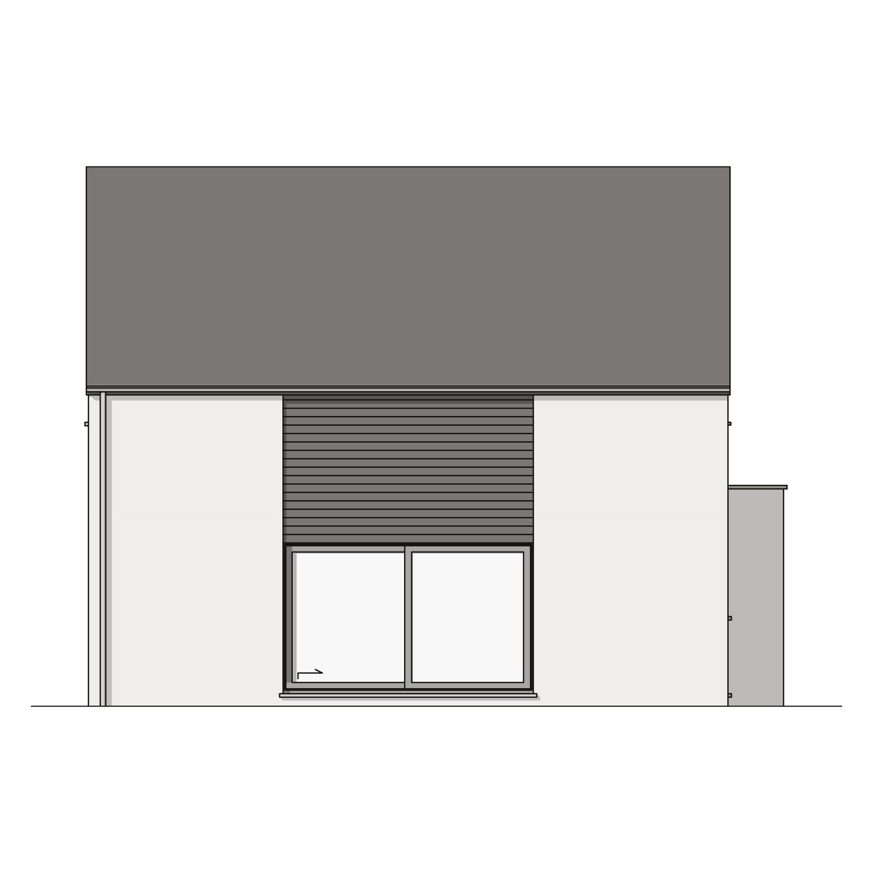 Inspiration Alézia Plan façade arrière