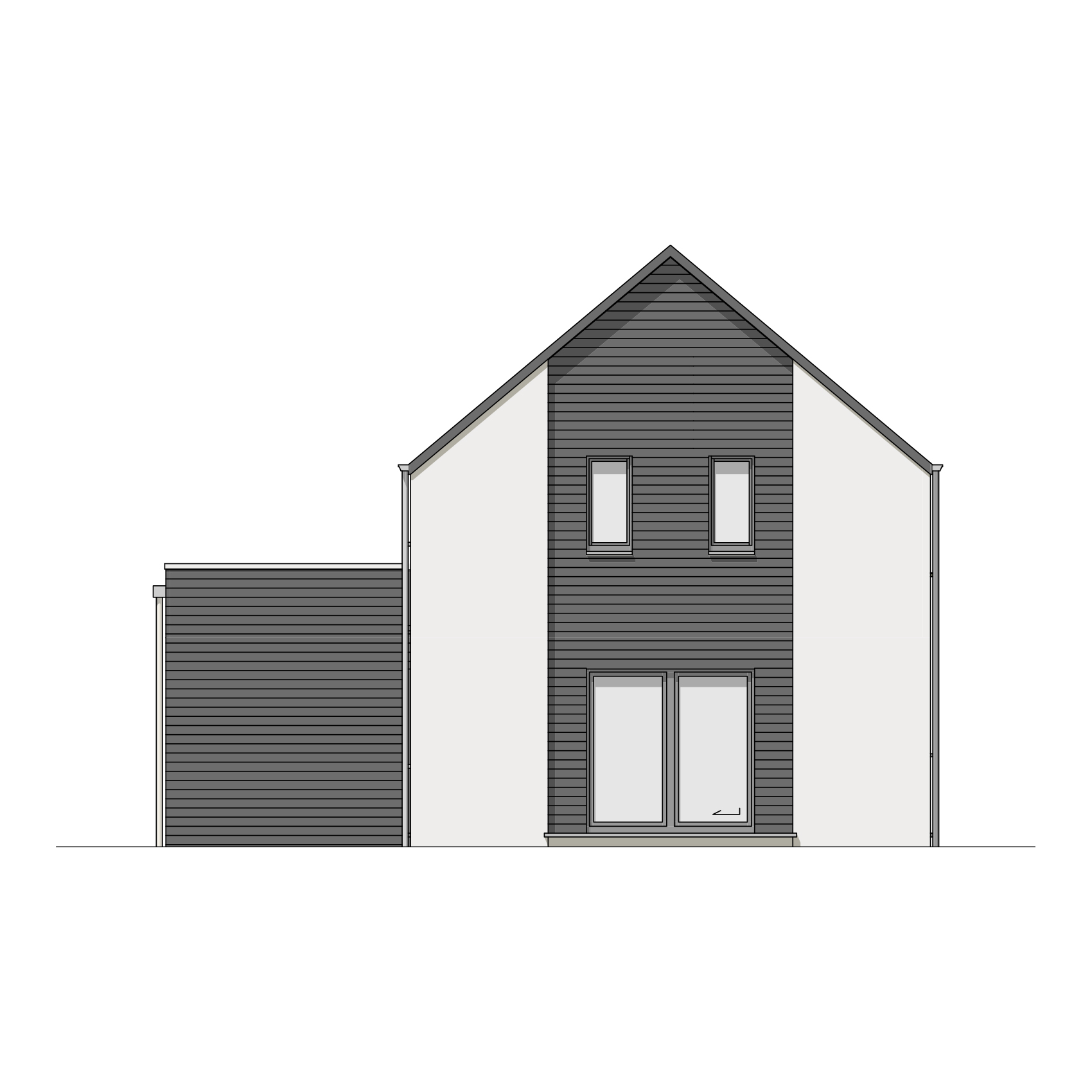 Inspiration Caléa Plan façade arrière