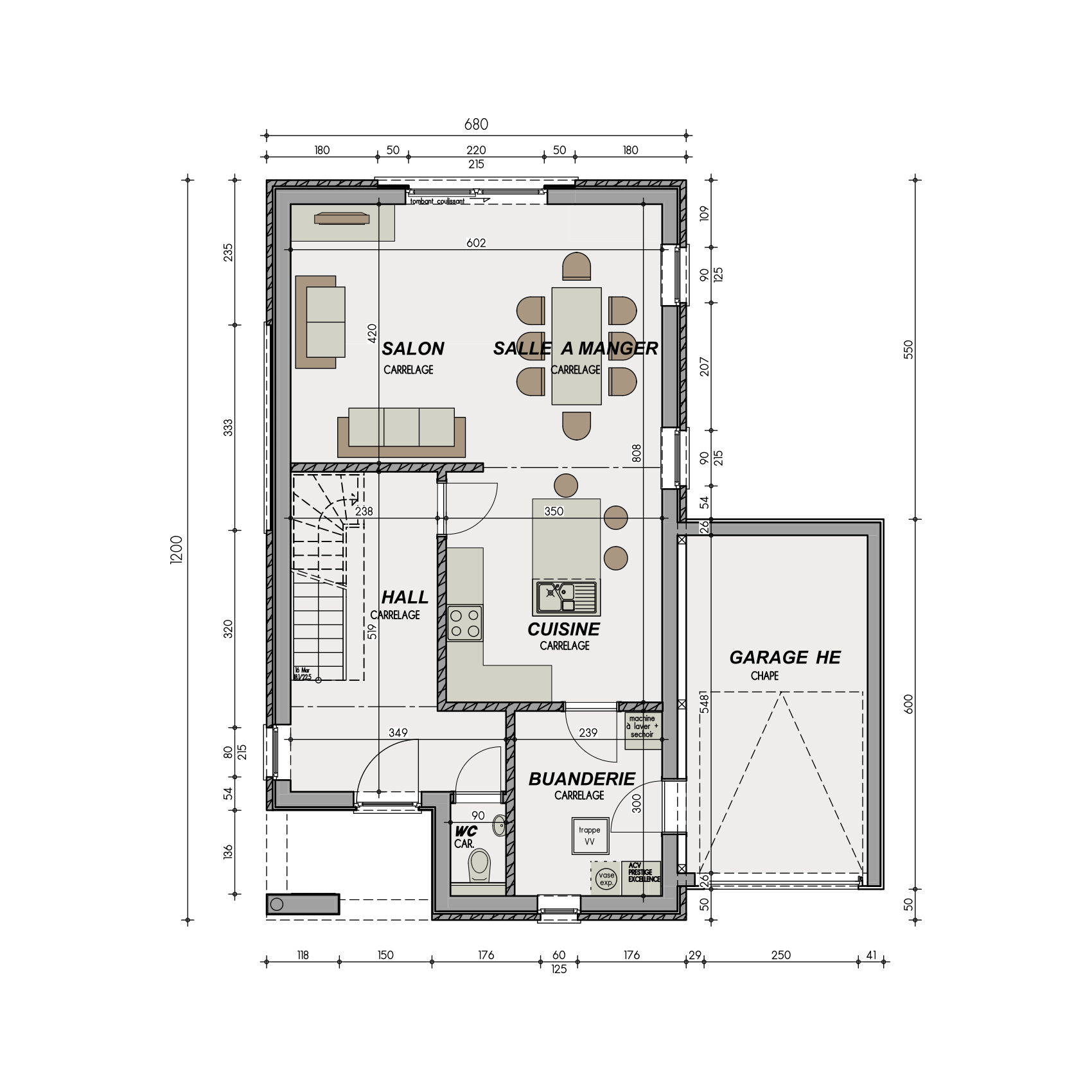 Inspiration Caléa Plan rez-de-chaussée