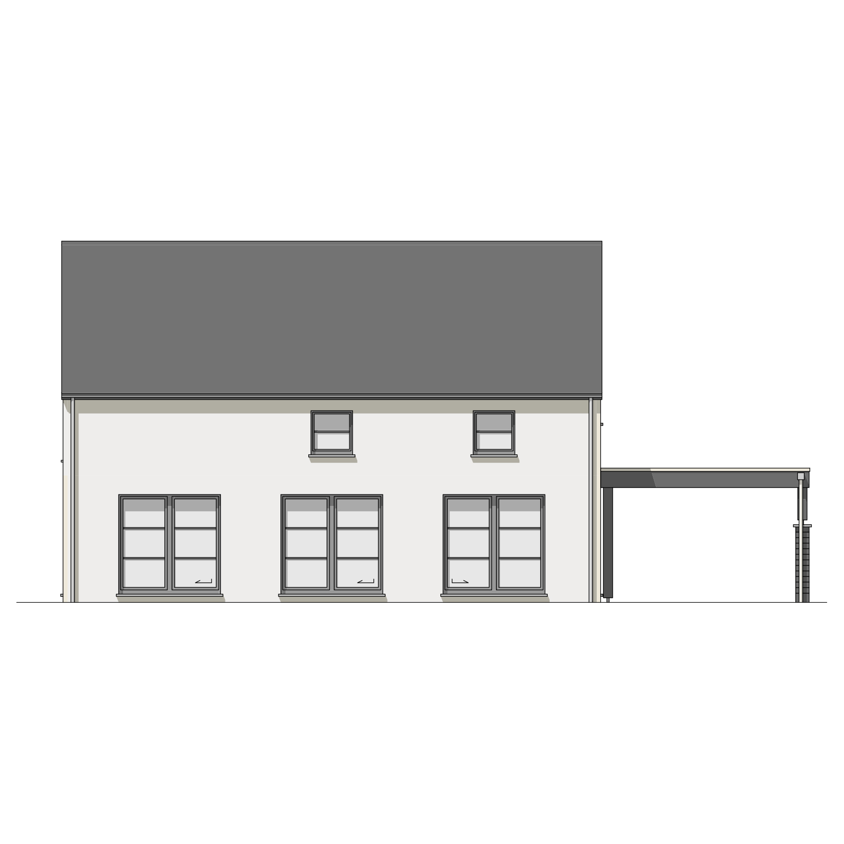 Inspiration Cléora Plan façade arrière