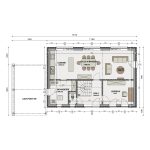 Inspiration Cléora Plan rez-de-chaussée