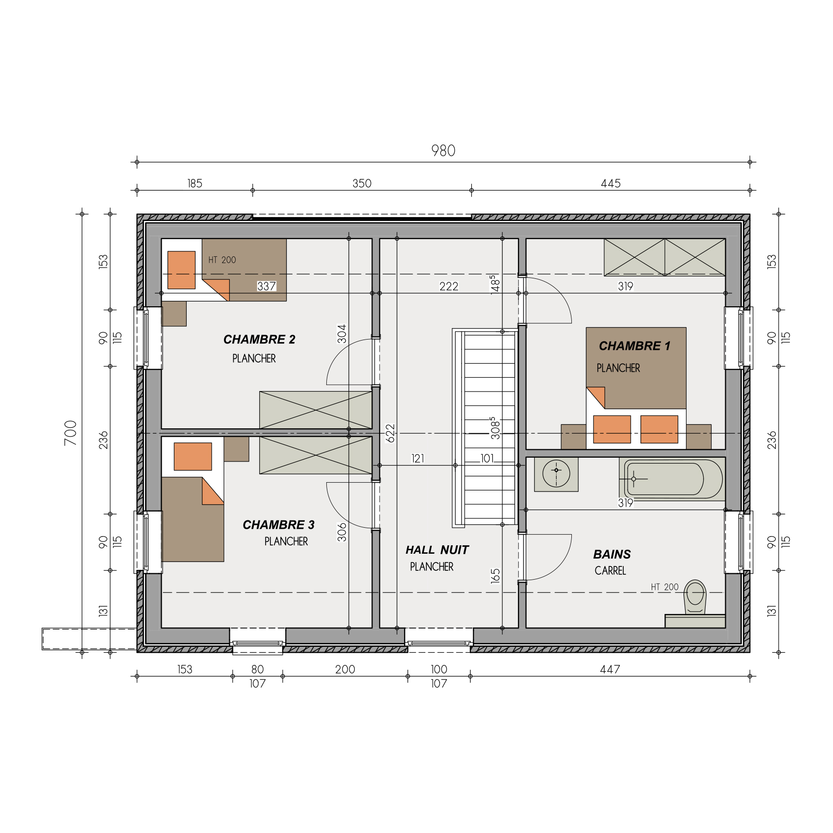 Inspiration Héliora Plan étage