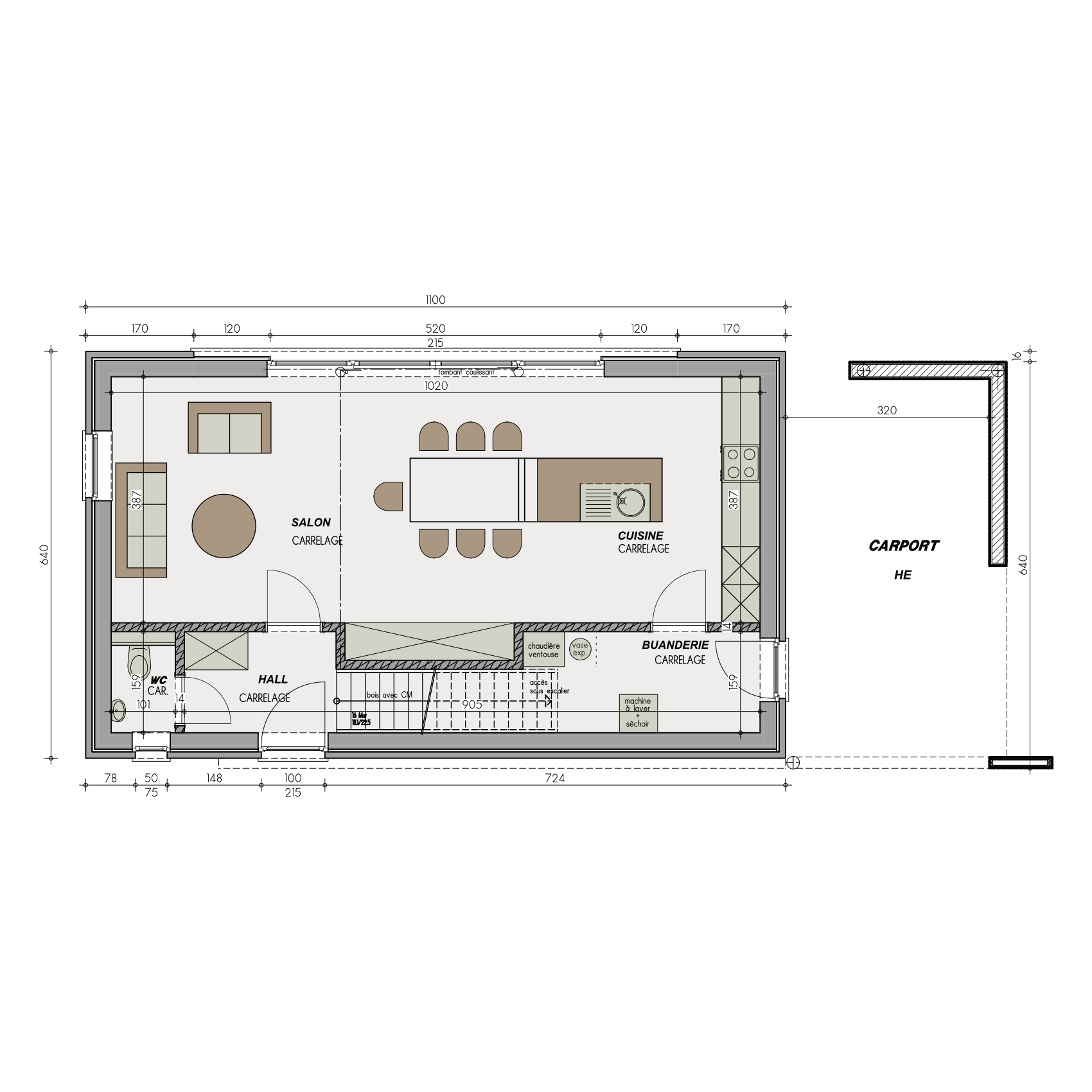 Inspiration Syléa Plan rez-de-chaussée